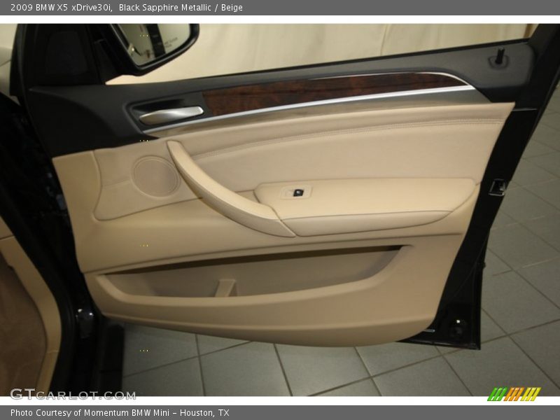 Black Sapphire Metallic / Beige 2009 BMW X5 xDrive30i