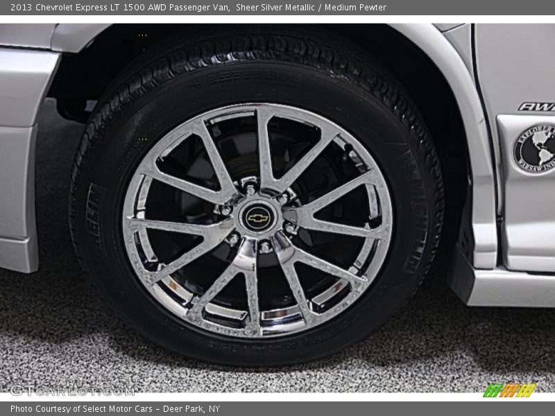 Sheer Silver Metallic / Medium Pewter 2013 Chevrolet Express LT 1500 AWD Passenger Van
