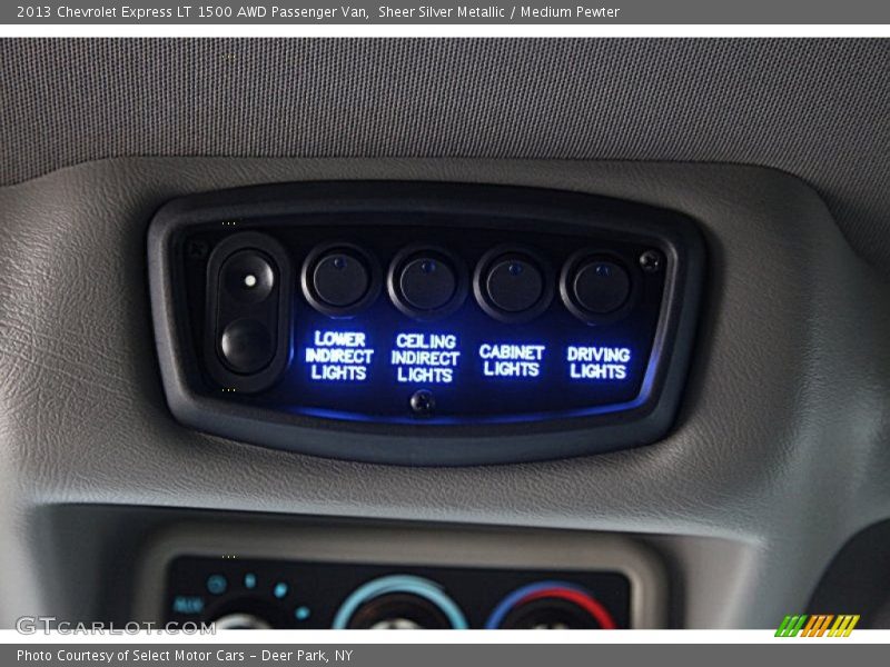Sheer Silver Metallic / Medium Pewter 2013 Chevrolet Express LT 1500 AWD Passenger Van
