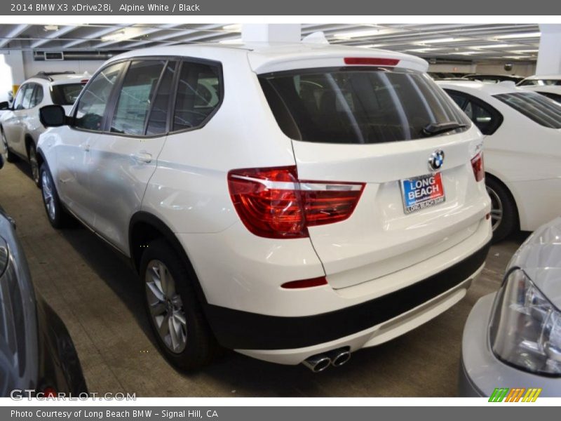 Alpine White / Black 2014 BMW X3 xDrive28i