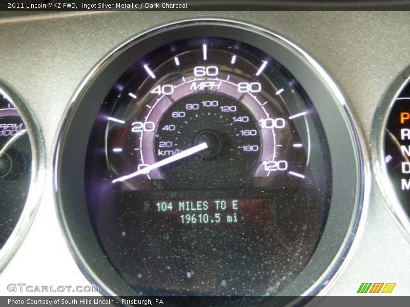 Ingot Silver Metallic / Dark Charcoal 2011 Lincoln MKZ FWD