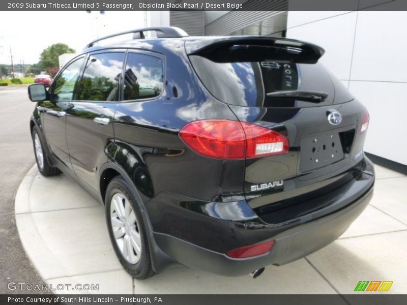 Obsidian Black Pearl / Desert Beige 2009 Subaru Tribeca Limited 5 Passenger
