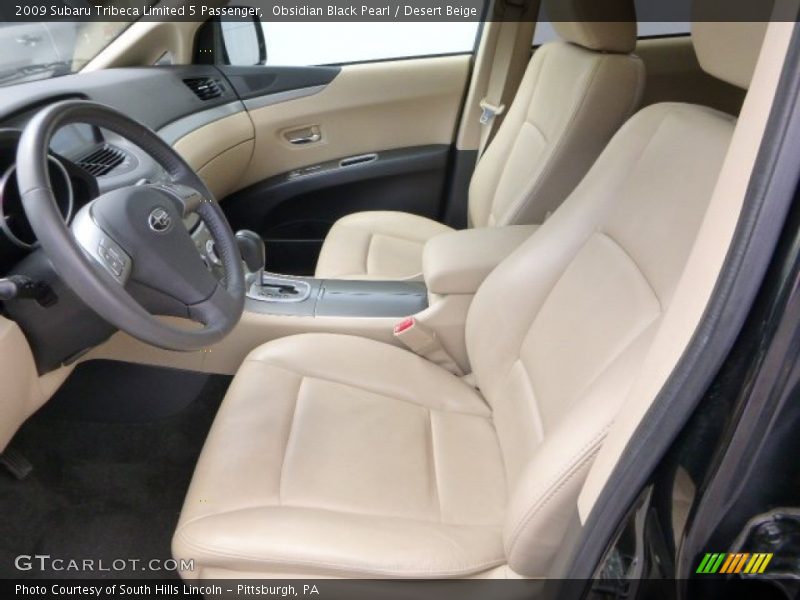 Front Seat of 2009 Tribeca Limited 5 Passenger