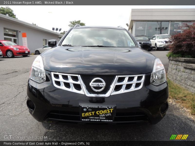 Wicked Black / Black 2011 Nissan Rogue S AWD
