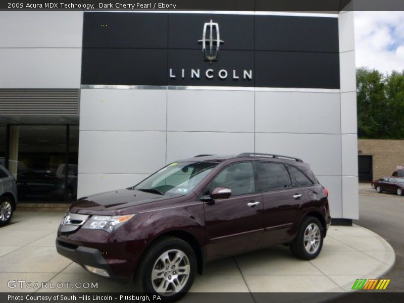 Dark Cherry Pearl / Ebony 2009 Acura MDX Technology