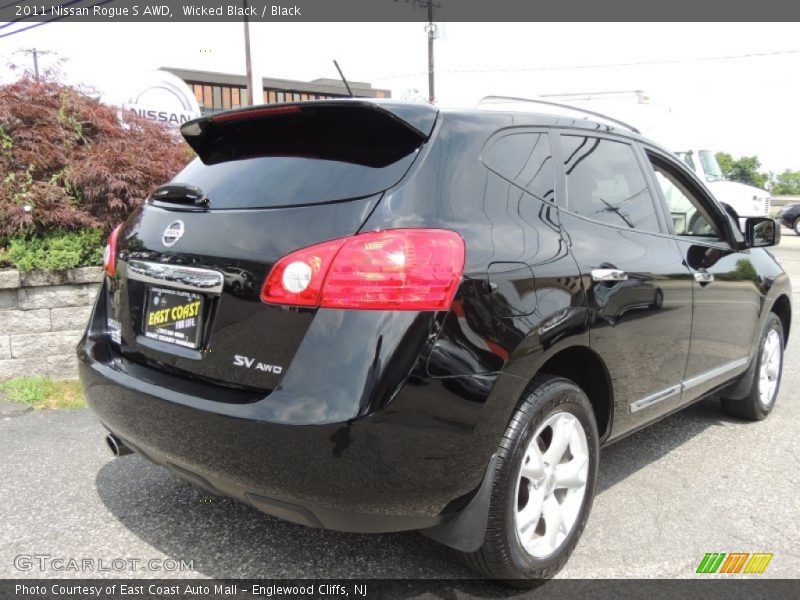 Wicked Black / Black 2011 Nissan Rogue S AWD