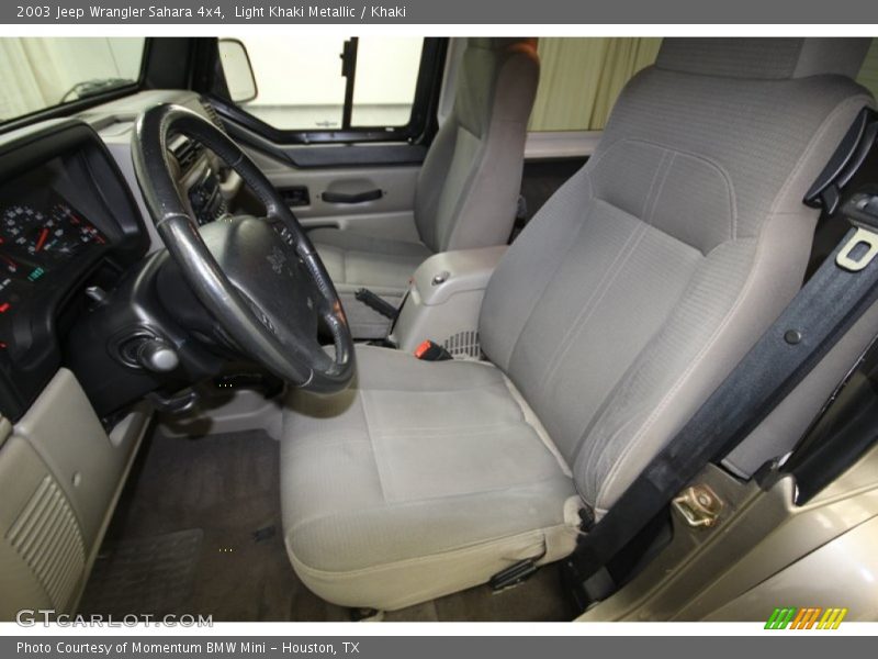 Light Khaki Metallic / Khaki 2003 Jeep Wrangler Sahara 4x4