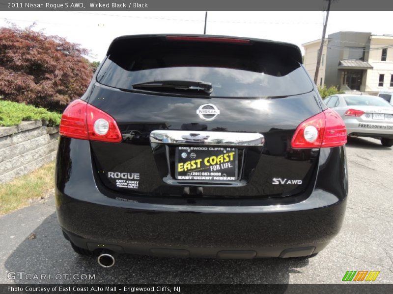 Wicked Black / Black 2011 Nissan Rogue S AWD