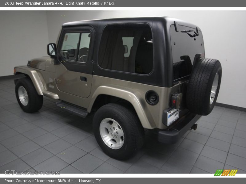 Light Khaki Metallic / Khaki 2003 Jeep Wrangler Sahara 4x4
