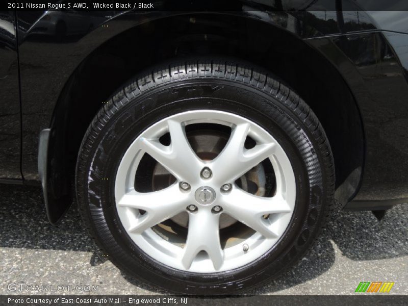 Wicked Black / Black 2011 Nissan Rogue S AWD