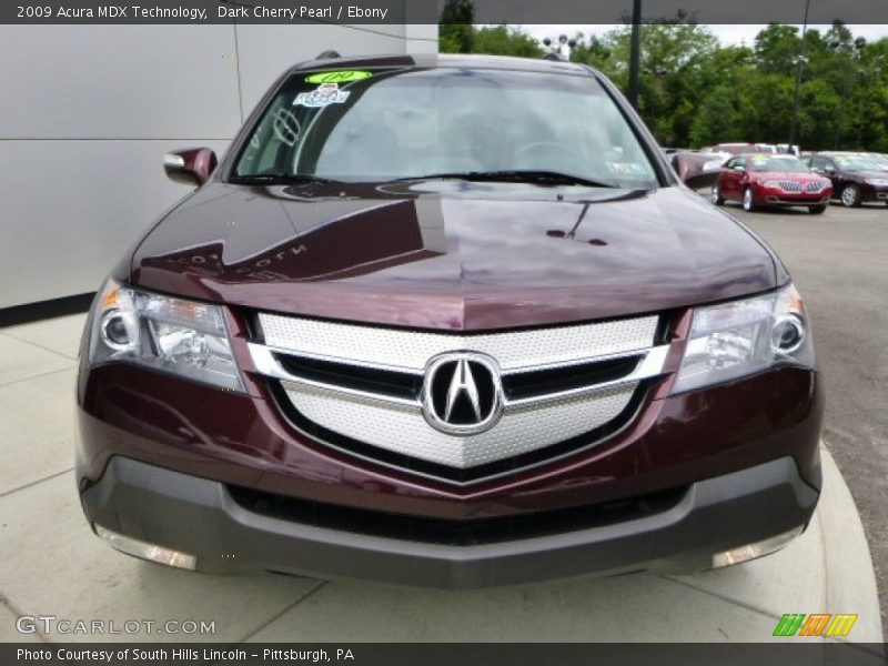 Dark Cherry Pearl / Ebony 2009 Acura MDX Technology