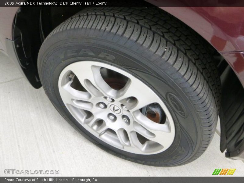 Dark Cherry Pearl / Ebony 2009 Acura MDX Technology