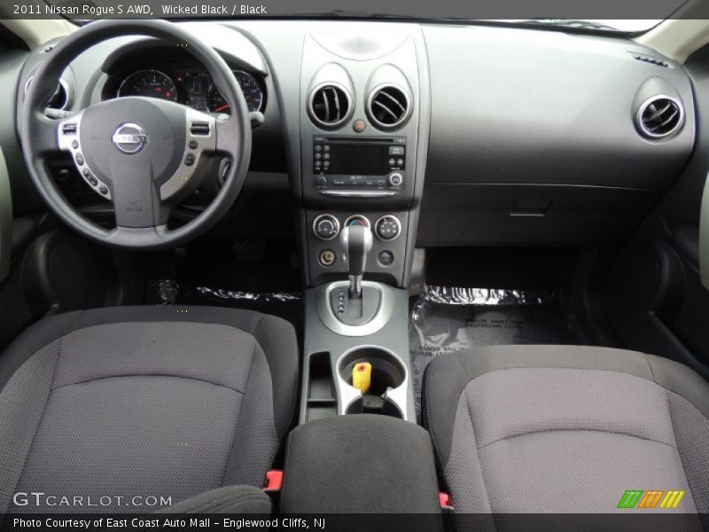 Wicked Black / Black 2011 Nissan Rogue S AWD