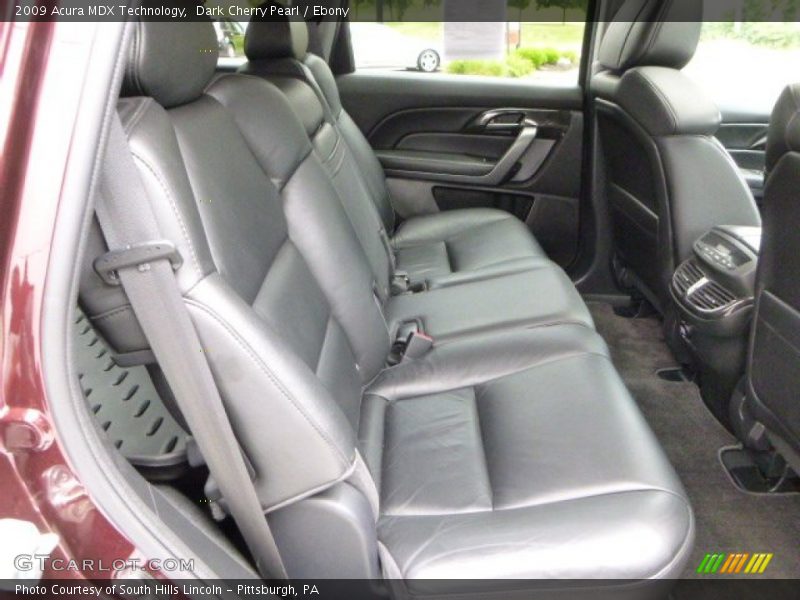 Dark Cherry Pearl / Ebony 2009 Acura MDX Technology