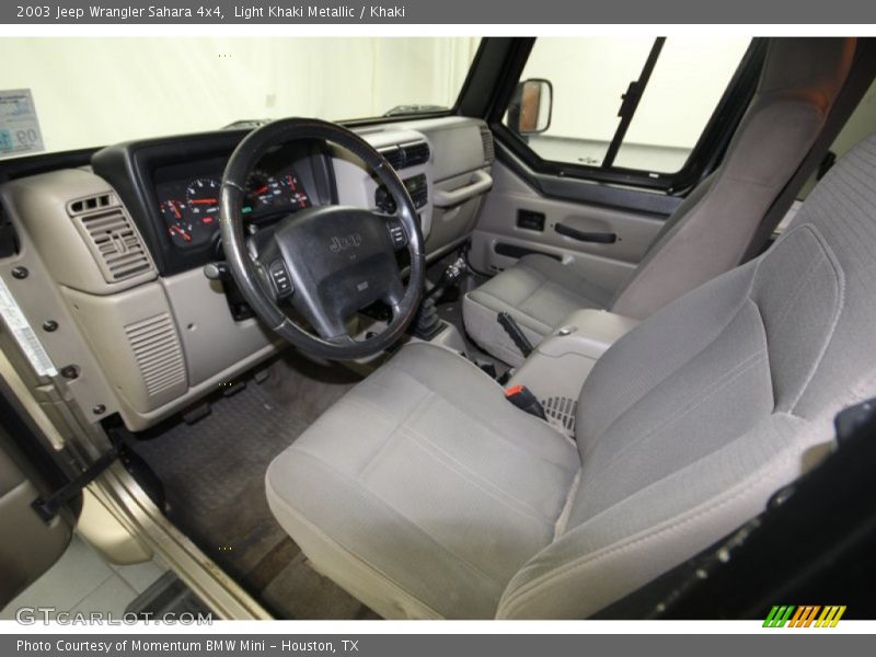 Light Khaki Metallic / Khaki 2003 Jeep Wrangler Sahara 4x4