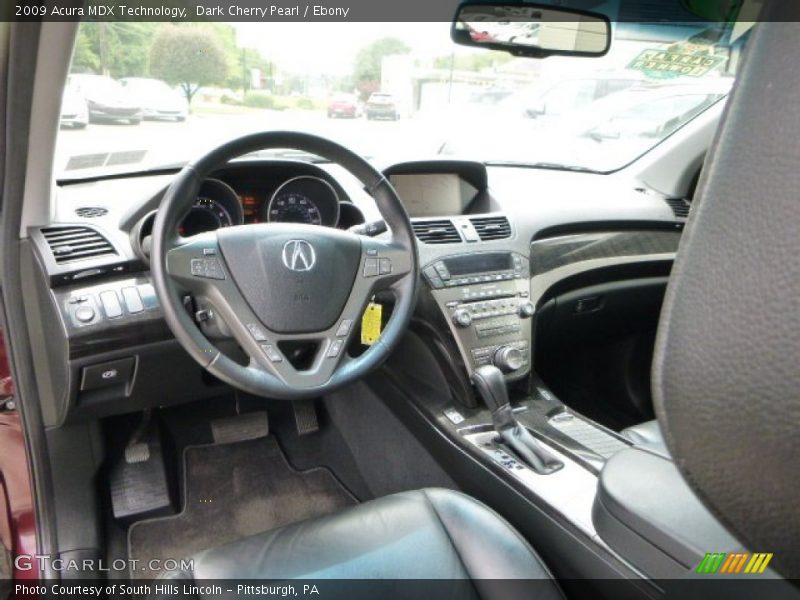 Dark Cherry Pearl / Ebony 2009 Acura MDX Technology