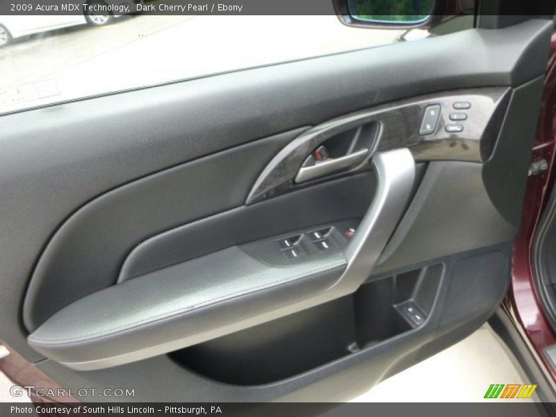Dark Cherry Pearl / Ebony 2009 Acura MDX Technology