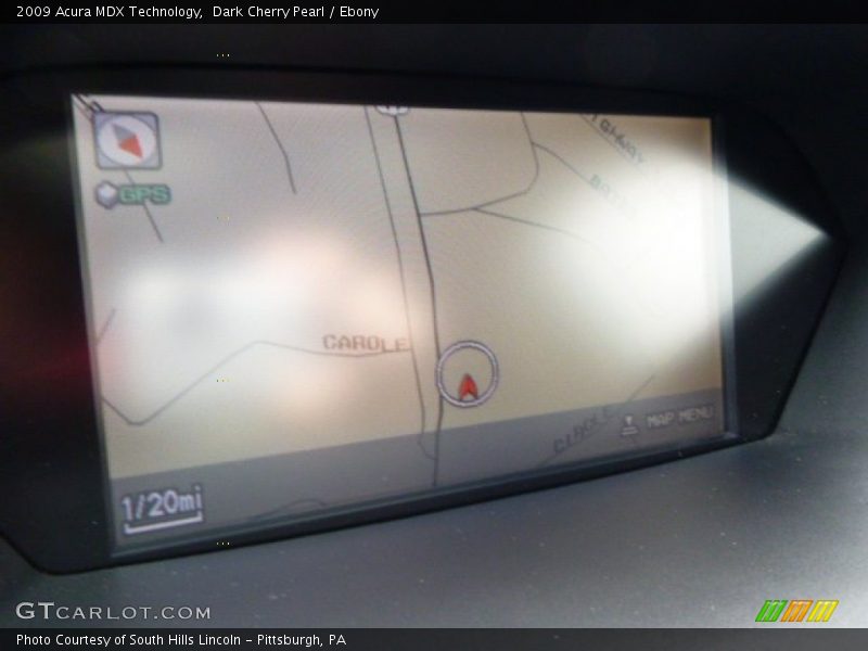 Dark Cherry Pearl / Ebony 2009 Acura MDX Technology