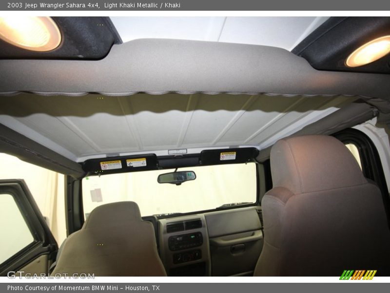 Light Khaki Metallic / Khaki 2003 Jeep Wrangler Sahara 4x4