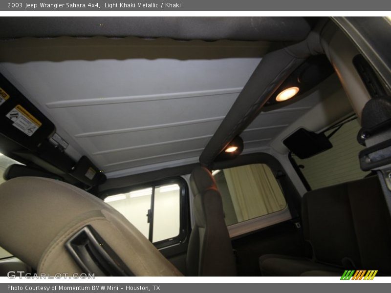 Light Khaki Metallic / Khaki 2003 Jeep Wrangler Sahara 4x4