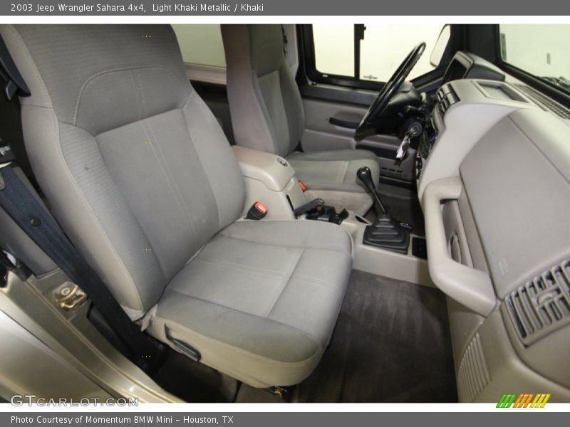 Light Khaki Metallic / Khaki 2003 Jeep Wrangler Sahara 4x4