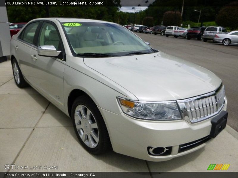 Front 3/4 View of 2008 MKZ AWD Sedan