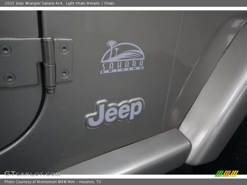 Light Khaki Metallic / Khaki 2003 Jeep Wrangler Sahara 4x4