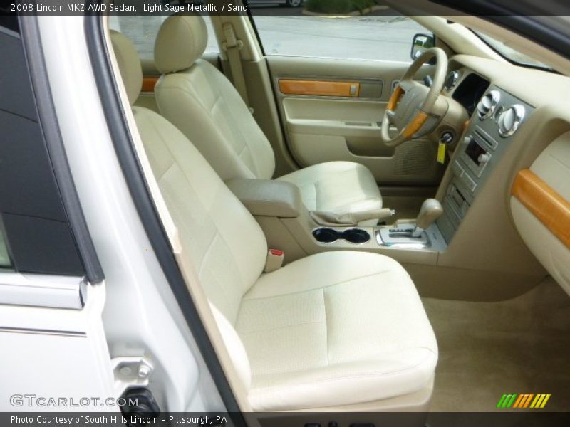Light Sage Metallic / Sand 2008 Lincoln MKZ AWD Sedan