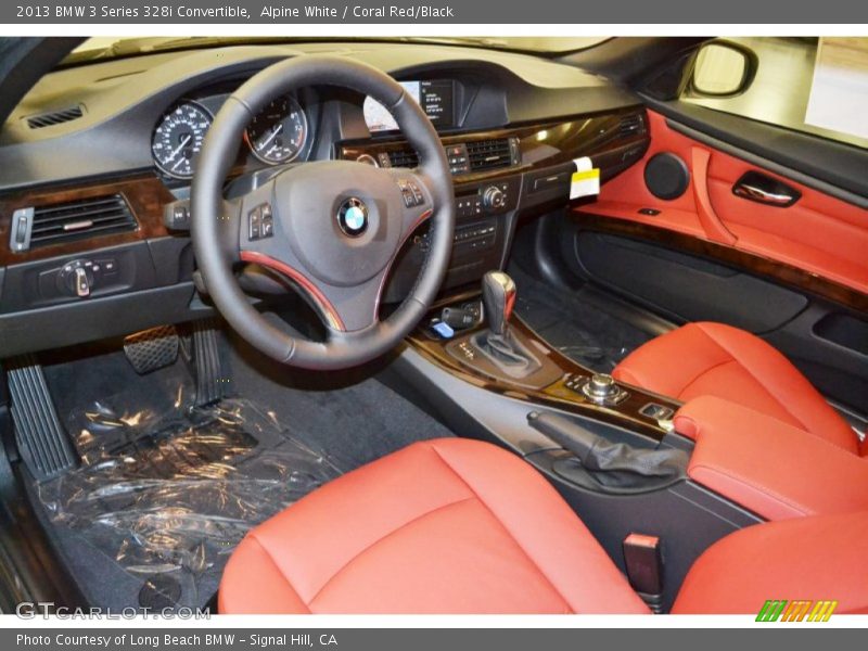 Alpine White / Coral Red/Black 2013 BMW 3 Series 328i Convertible