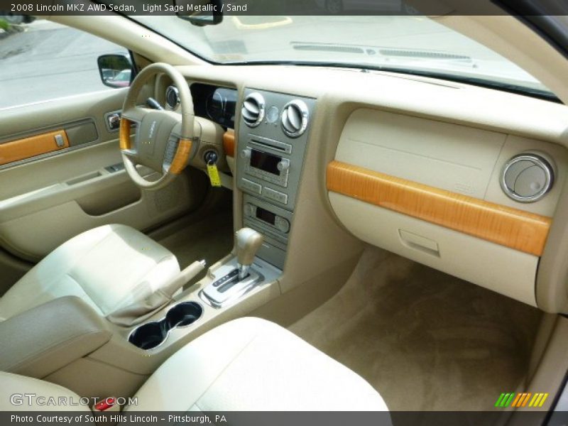 Light Sage Metallic / Sand 2008 Lincoln MKZ AWD Sedan