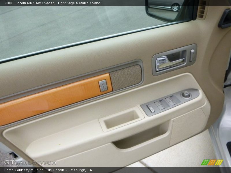Light Sage Metallic / Sand 2008 Lincoln MKZ AWD Sedan