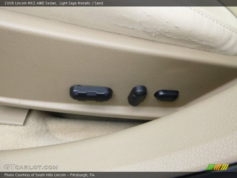 Light Sage Metallic / Sand 2008 Lincoln MKZ AWD Sedan