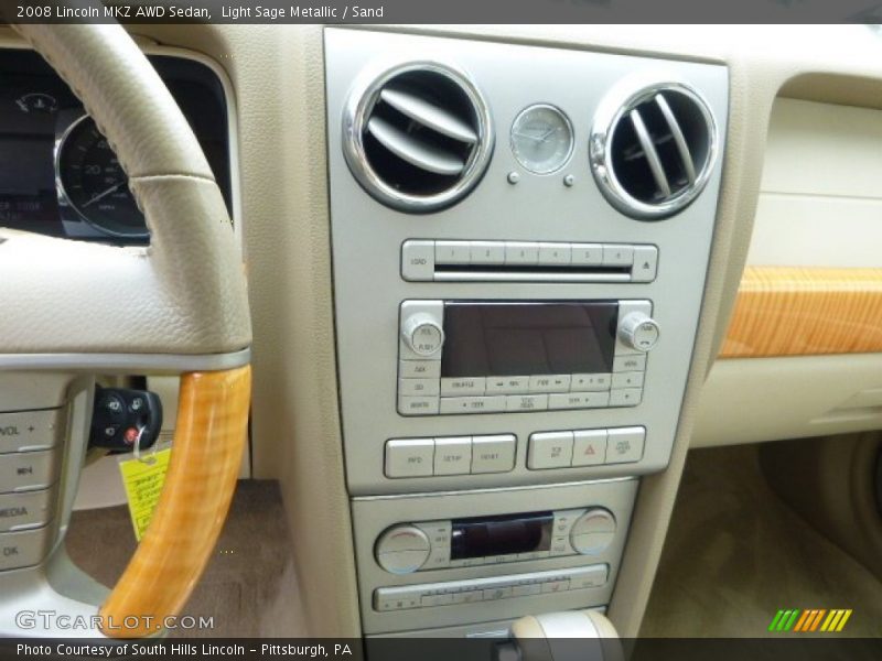Light Sage Metallic / Sand 2008 Lincoln MKZ AWD Sedan