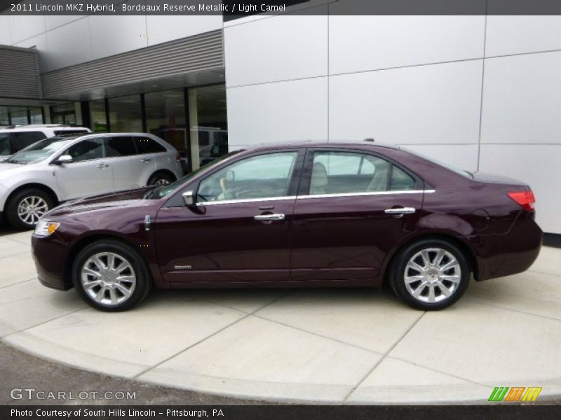 Bordeaux Reserve Metallic / Light Camel 2011 Lincoln MKZ Hybrid