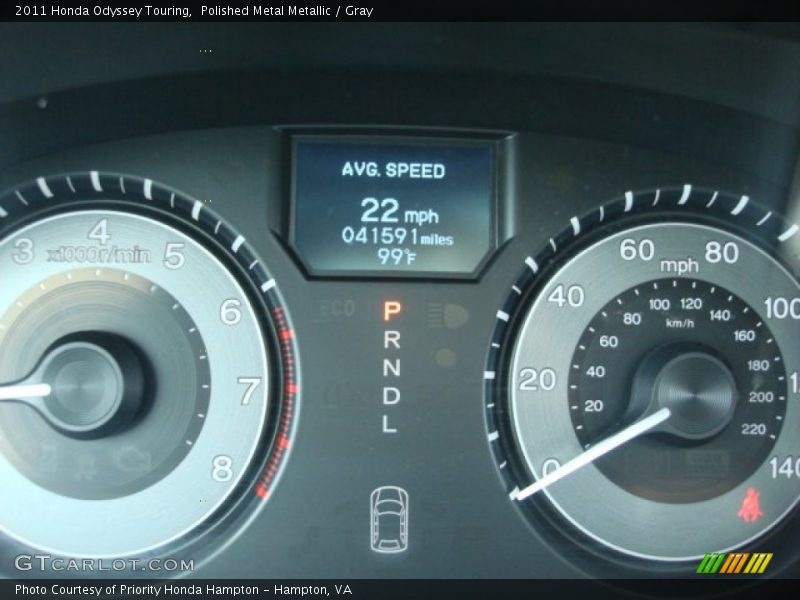 Polished Metal Metallic / Gray 2011 Honda Odyssey Touring