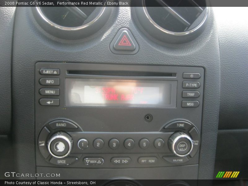 Audio System of 2008 G6 V6 Sedan