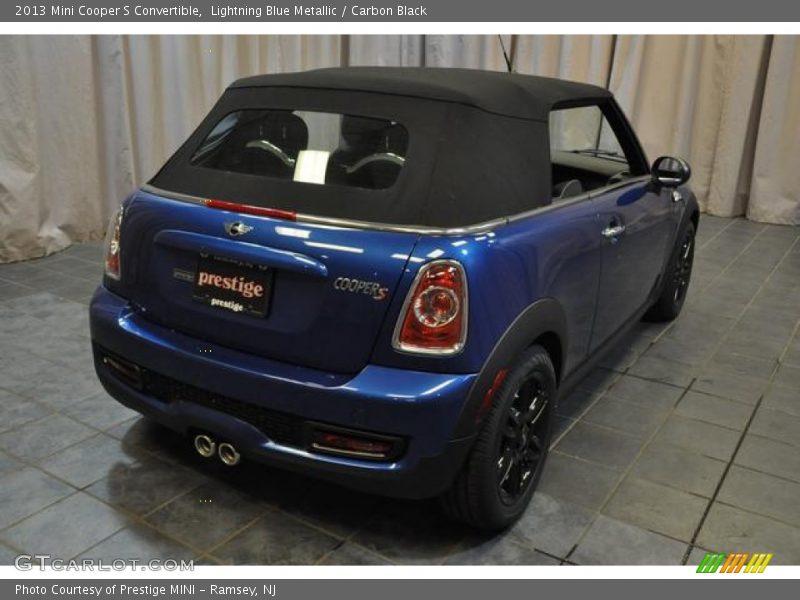 Lightning Blue Metallic / Carbon Black 2013 Mini Cooper S Convertible