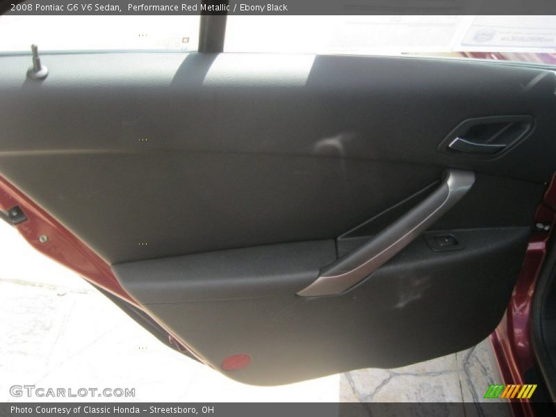 Performance Red Metallic / Ebony Black 2008 Pontiac G6 V6 Sedan