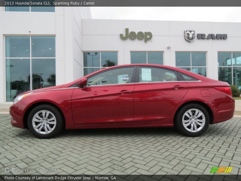 Sparkling Ruby / Camel 2013 Hyundai Sonata GLS