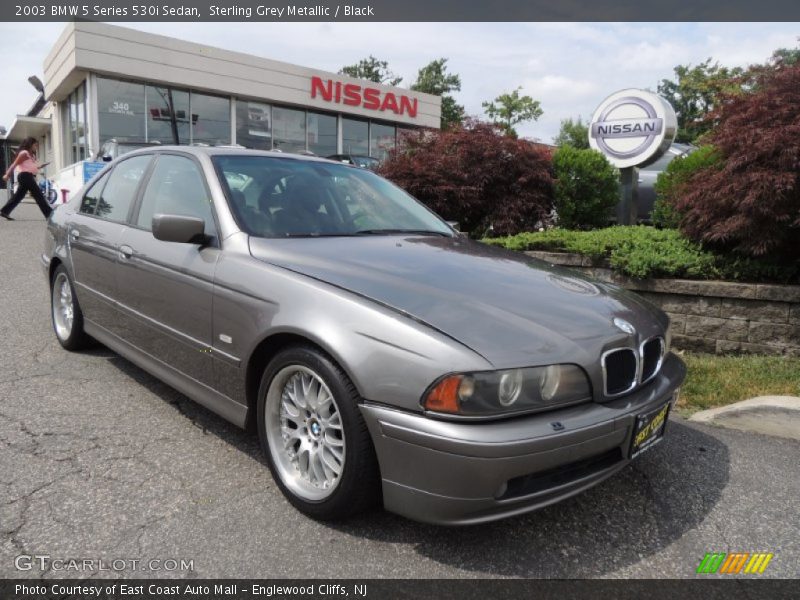 Sterling Grey Metallic / Black 2003 BMW 5 Series 530i Sedan
