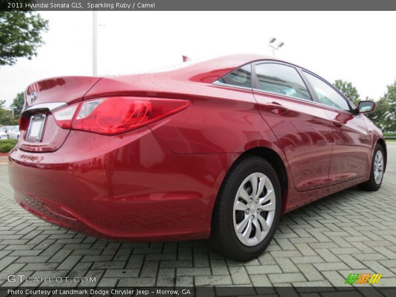 Sparkling Ruby / Camel 2013 Hyundai Sonata GLS