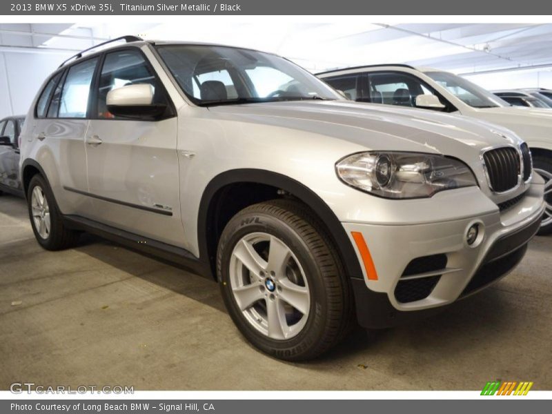 Titanium Silver Metallic / Black 2013 BMW X5 xDrive 35i