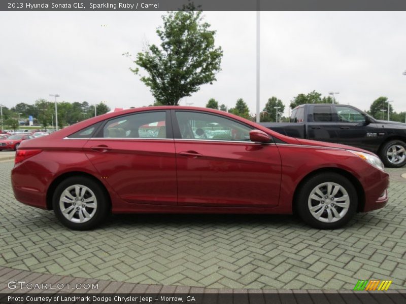 Sparkling Ruby / Camel 2013 Hyundai Sonata GLS