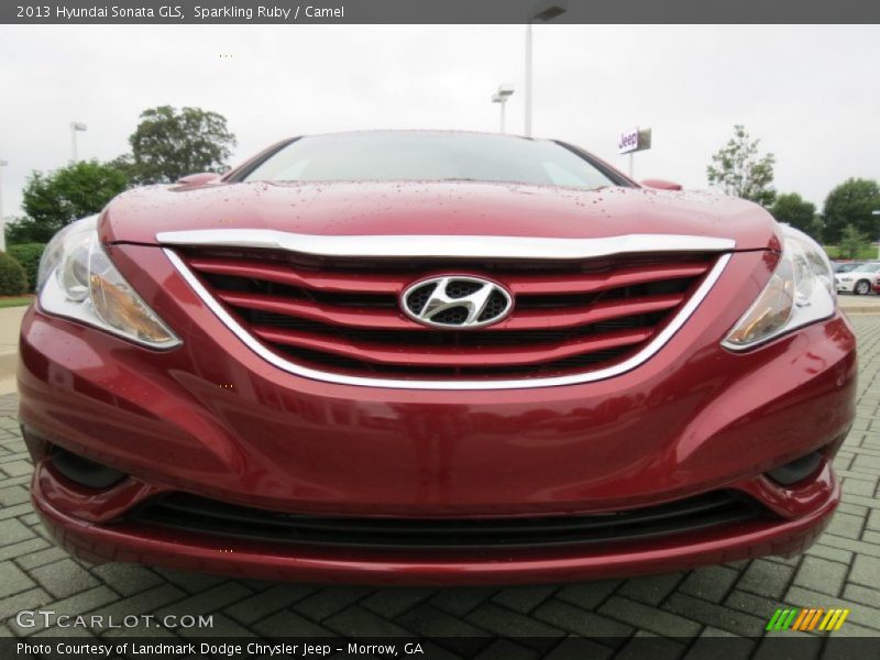 Sparkling Ruby / Camel 2013 Hyundai Sonata GLS