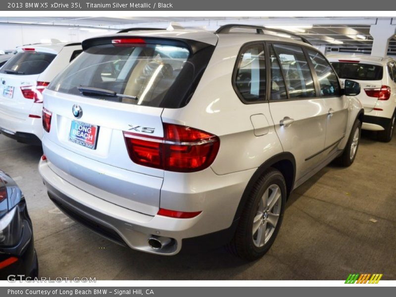 Titanium Silver Metallic / Black 2013 BMW X5 xDrive 35i