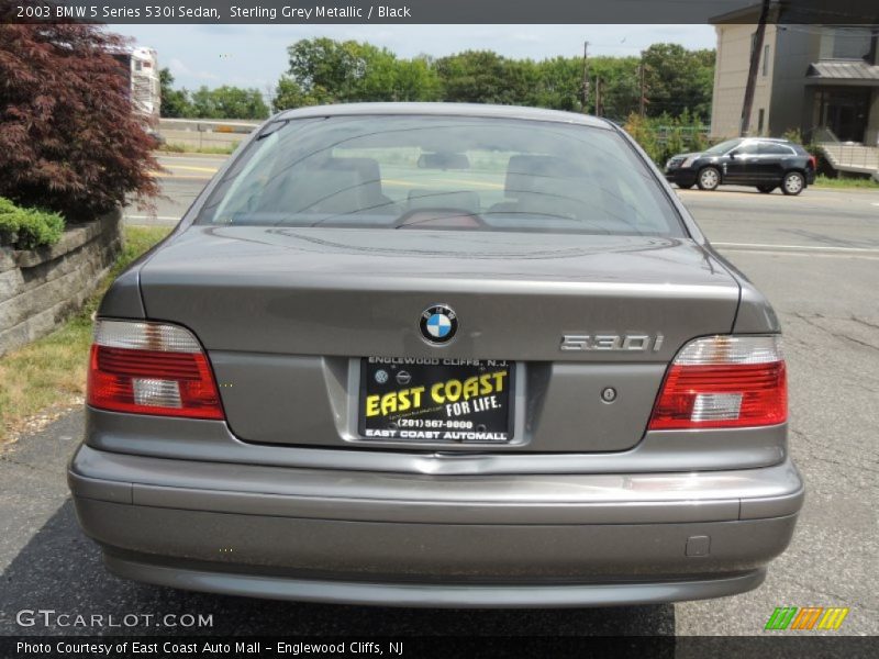 Sterling Grey Metallic / Black 2003 BMW 5 Series 530i Sedan