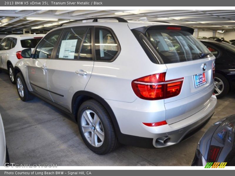 Titanium Silver Metallic / Black 2013 BMW X5 xDrive 35i