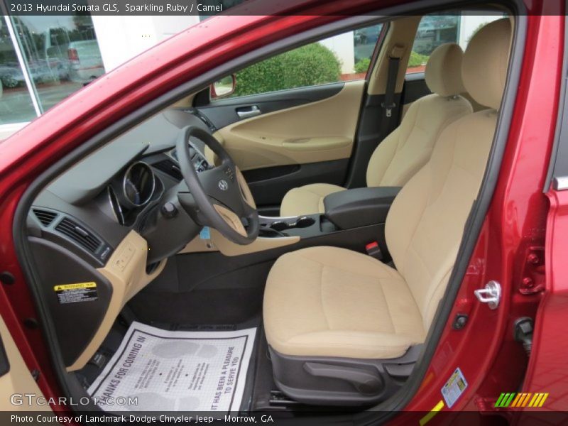 Sparkling Ruby / Camel 2013 Hyundai Sonata GLS