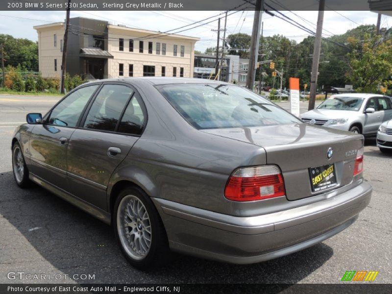 Sterling Grey Metallic / Black 2003 BMW 5 Series 530i Sedan