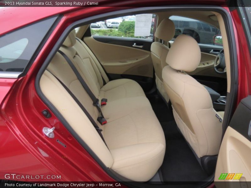 Sparkling Ruby / Camel 2013 Hyundai Sonata GLS